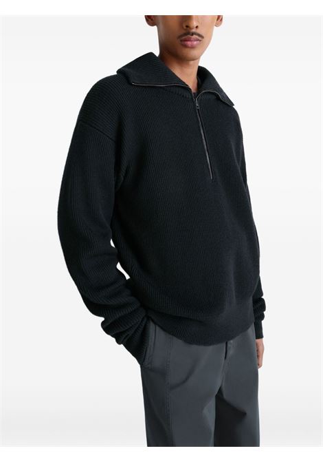 half zio sweater man black LEMAIRE | TO1439 LK1042BK999